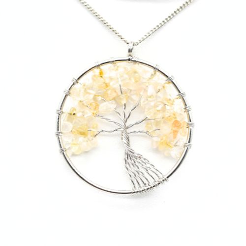 PENDENTIF <strong>ARBRE DE VIE</strong> EN CITRINE