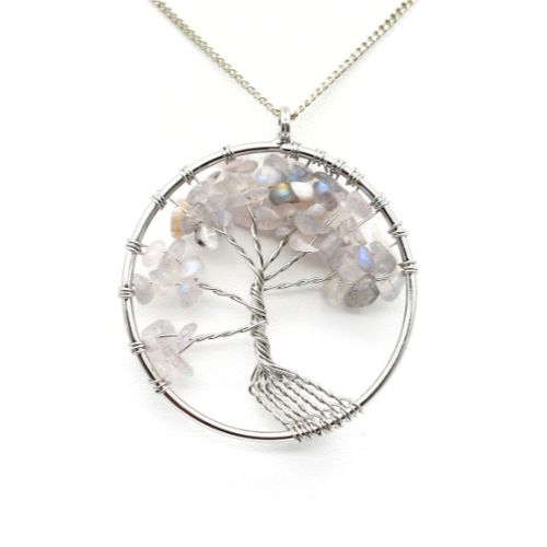PENDENTIF <strong>ARBRE DE VIE</strong> EN LABRADORITE
