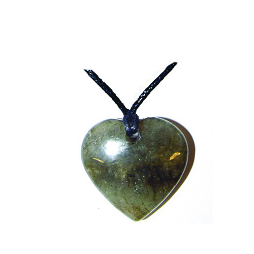 PENDENTIFS COEUR LABRADORITE (x3 pcs) QUALITÉ A