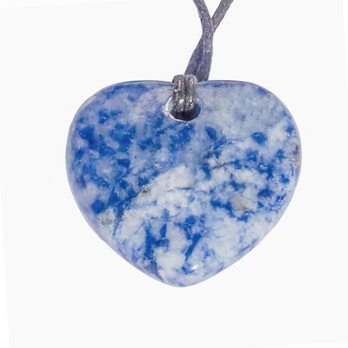 PENDENTIFS COEUR SODALITE (x3 pcs) QUALITÉ A