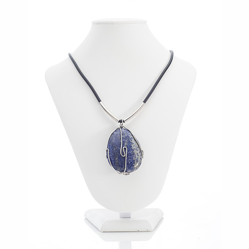 COLLIER CAGE LAPIS-LAZULI