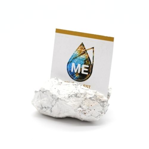 PORTE CARTE EN HOWLITE BLANCHE QUALITÉ A 