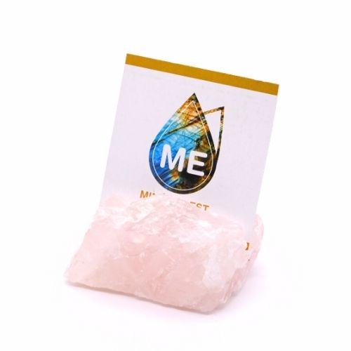 PORTE CARTE EN QUARTZ ROSE QUALITÉ A 