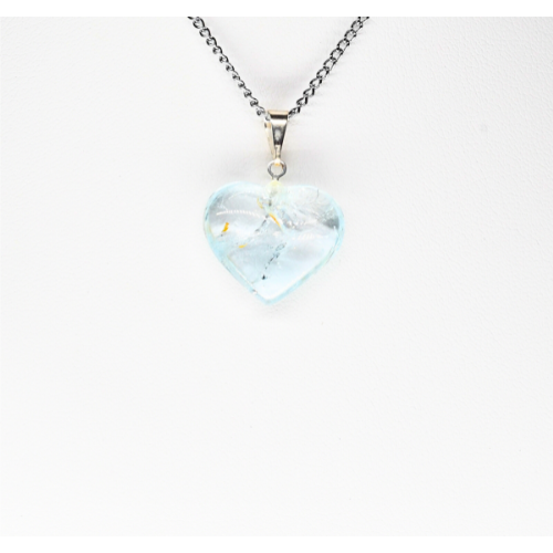 PENDENTIF COEUR EN TOPAZE VÉRITABLE Qualité EXTRA La pièce