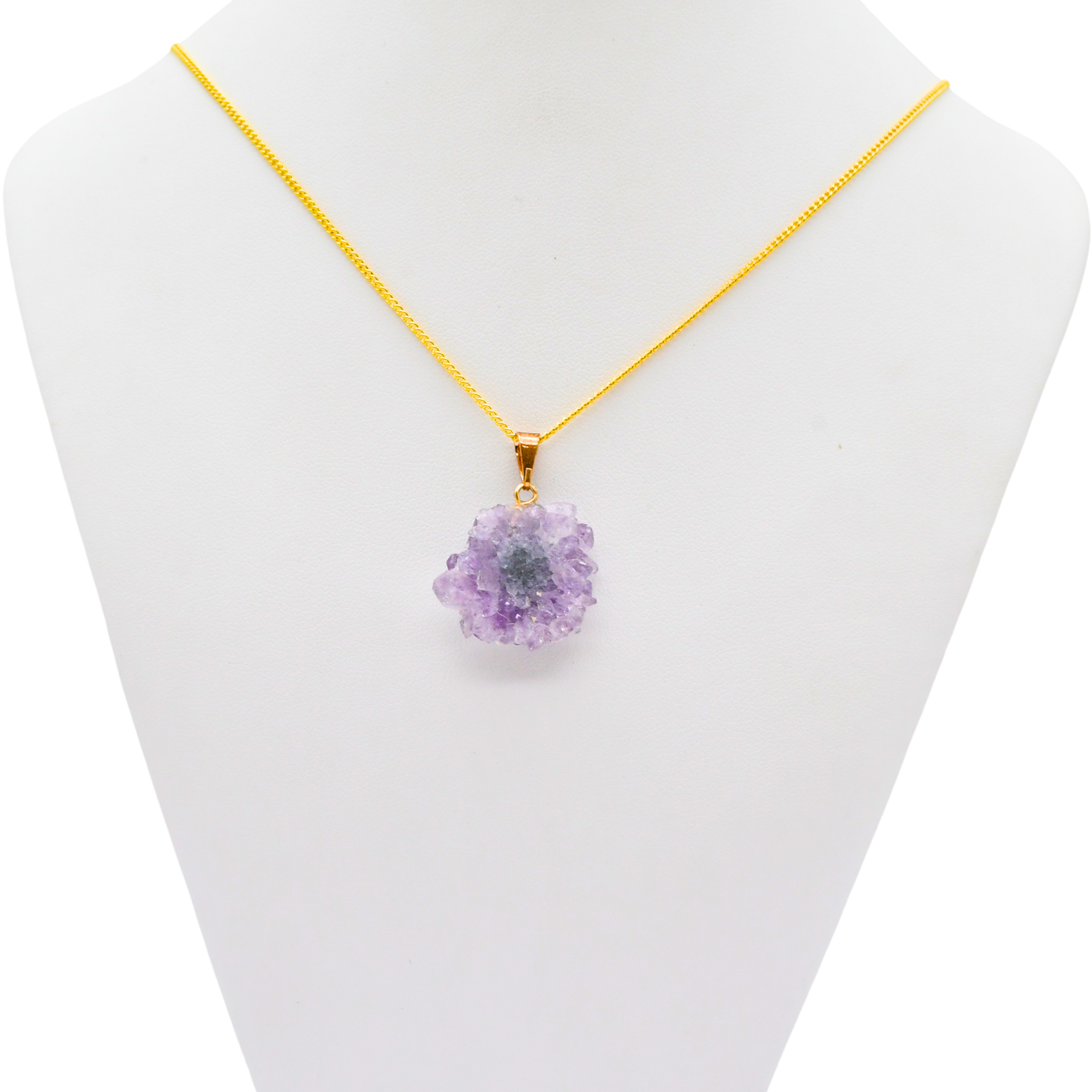 PENDENTIF COEUR D'AMÉTHYSTE