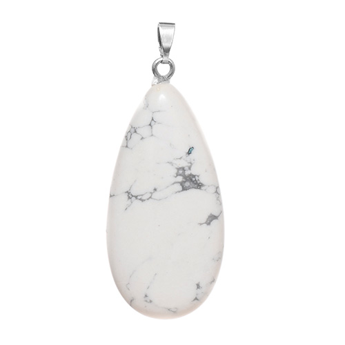 PENDENTIF GOUTTE HOWLITE 