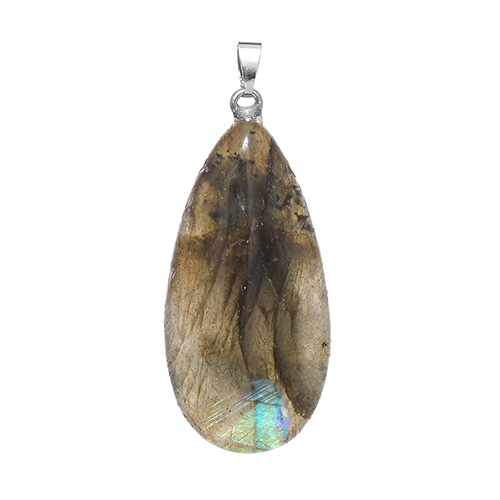 PENDENTIF GOUTTE LABRADORITE 