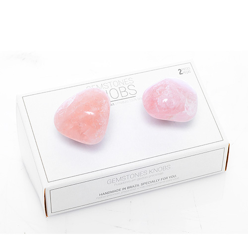 POIGNÉES DE PORTE QUARTZ ROSE