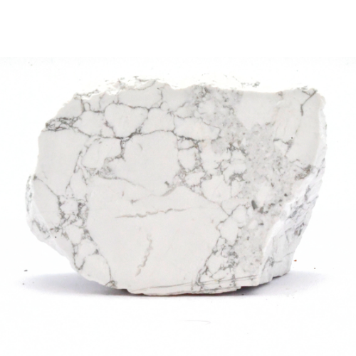 FORME LIBRE <strong>HOWLITE BLANCHE</strong> 1 FACE POLIE -QUALITÉ A 