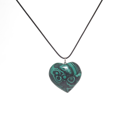 PENDENTIF COEUR MALACHITE EXTRA 