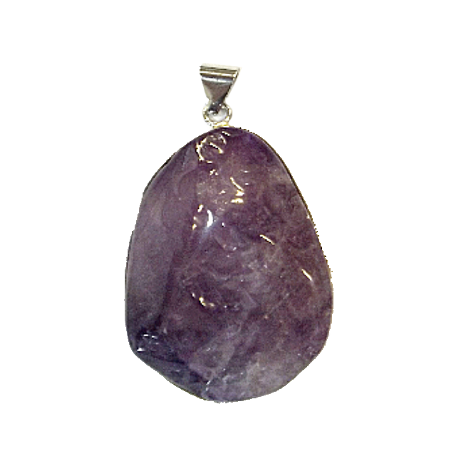 PENDENTIF PIERRE BRUTE AMÉTHYSTE QUALITÉ A
