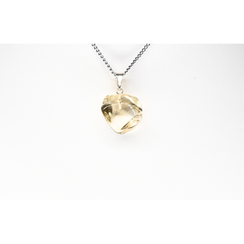 PENDENTIF PIERRE FINE SUR BÉLIÈRE CITRINE NATURELLE La pièce