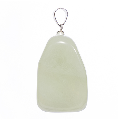 PENDENTIFS PIERRES FINES SUR BÉLIÈRE JADE (x5 pces)