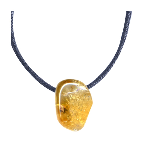 PENDENTIFS PIERRES PERCÉES CITRINE (5 pièces) Qualité A