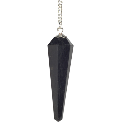 PENDULE FACETTÉ SHUNGITE (La pièce)