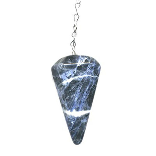 PENDULE FACETTÉ SODALITE (La pièce)