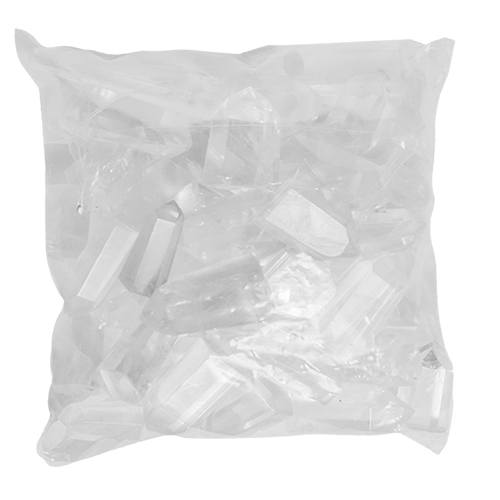 SACHET DE POINTES DE QUARTZ POLIE TRANSLUCIDE Qualité EXTRA