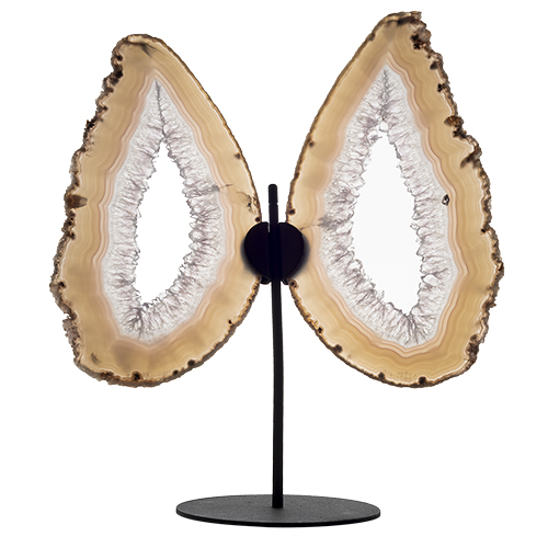 AILES DE PAPILLON EN AGATE NATURELLE 3