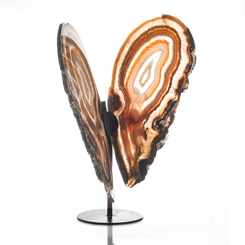 AILES DE PAPILLON EN AGATE NATURELLE 5