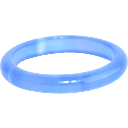 BAGUE JONC AGATE BLEUE 4MM x 36 pièces