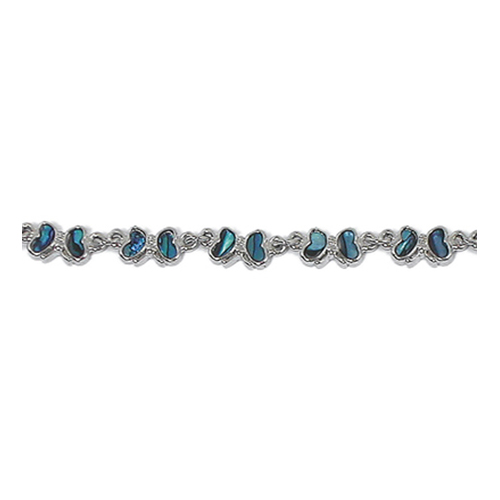 BRACELETS ENFANT NACRE BLEUE PAPILLON (x 12 pcs)