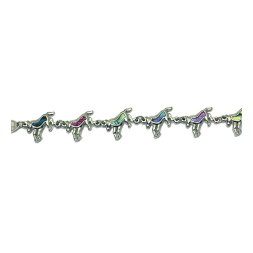 BRACELETS NACRE MULTICOLORE CHEVAL (x 12 pcs)