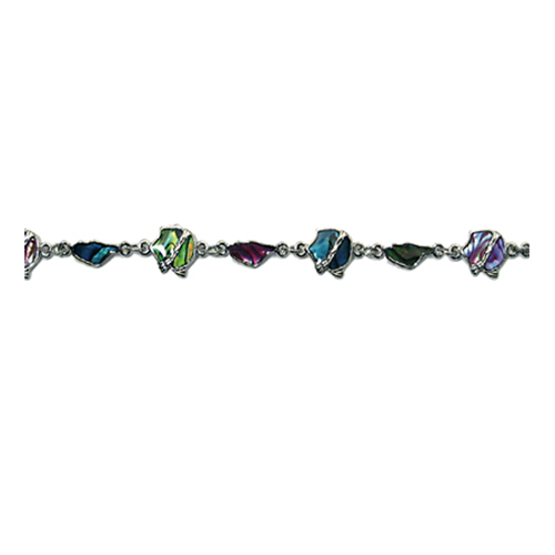 BRACELETS NACRE MULTICOLORE CORSE+TÊTE (x 12 pcs)