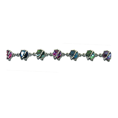 BRACELETS NACRE MULTICOLORE TÊTE (x 12 pcs)