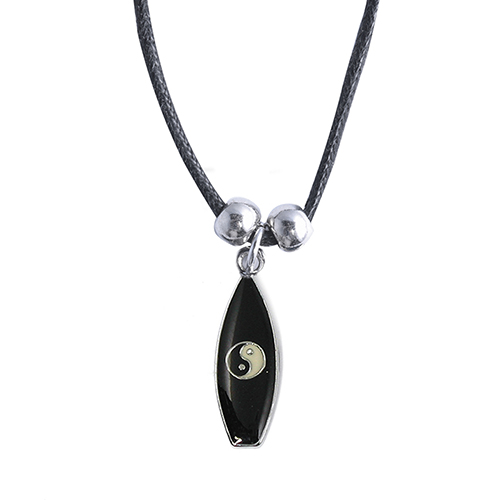 PENDENTIFS CORDONS SURF NOIR (x 12 pcs)