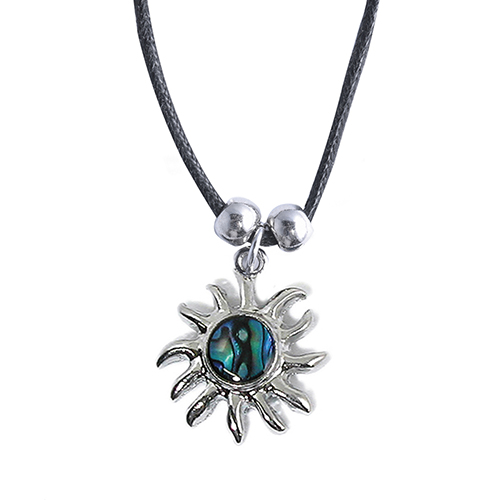 PENDENTIFS CORDON NACRE SOLEIL (x 12 pcs)