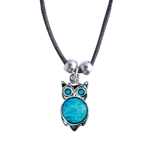 PENDENTIFS CORDON NACRE CHOUETTE (x 12 pcs)