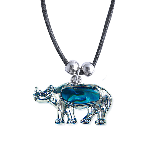 PENDENTIFS CORDON NACRE RHINOCÉROS (x 12 pcs)