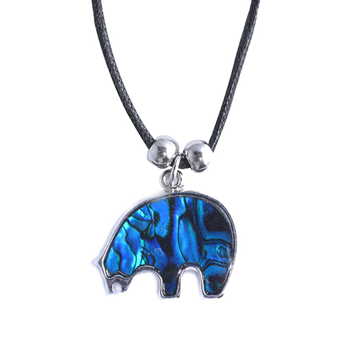 PENDENTIFS CORDON NACRE OURS (x 12 pcs)