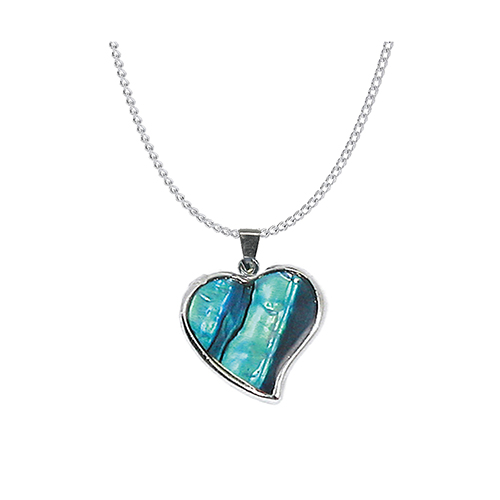 PENDENTIFS CHAÎNES NACRE CŒUR VIRGULE (x 12 pcs)