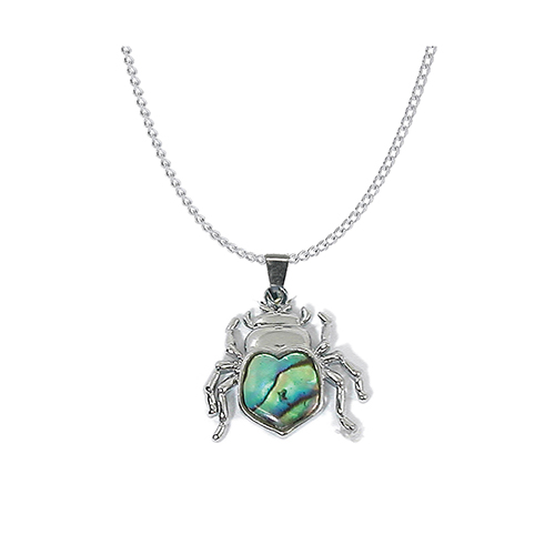 PENDENTIFS CHAÎNES NACRE SCARABÉE (x 12 pcs)