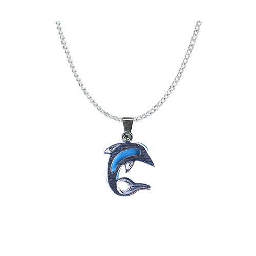 PENDENTIFS CHAÎNES NACRE DAUPHIN (x 12 pcs)