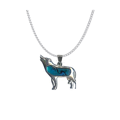 PENDENTIFS CHAÎNES NACRE LOUP (x 12 pcs)