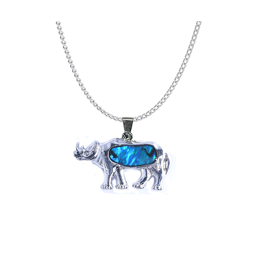 PENDENTIFS CHAÎNES NACRE RHINOCÉROS (x 12 pcs)