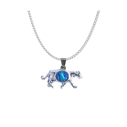 PENDENTIFS CHAÎNES NACRE TIGRE (x 12 pcs)