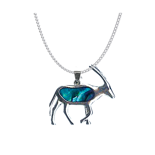 PENDENTIFS CHAÎNES NACRE ANTILOPE (x 12 pcs)