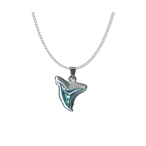 PENDENTIFS CHAÎNES NACRE DENT DE REQUIN (x 12 pcs)