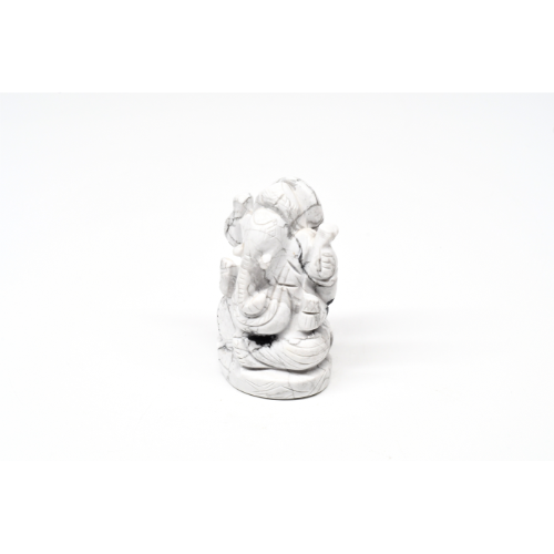 STATUETTE GANESH EN HOWLITE BLANCHE Qualité EXTRA