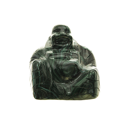 STATUETTE BOUDDHA MALACHITE Qualité EXTRA (petit modèle)