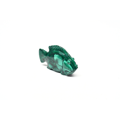 STATUETTE POISSON EN MALACHITE Qualité EXTRA (La pièce)