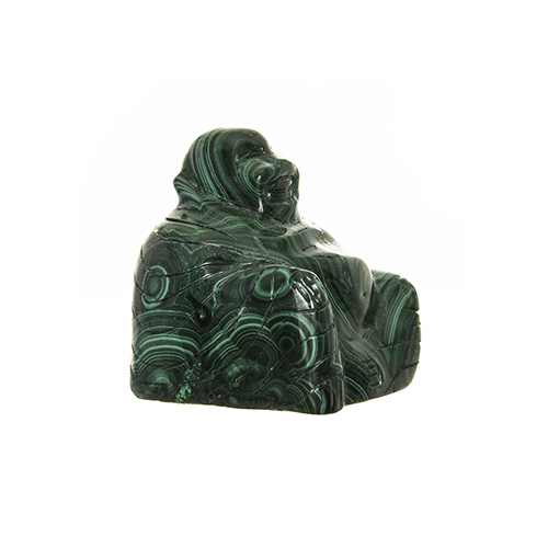 STATUETTE BOUDDHA MALACHITE  (petit modèle)