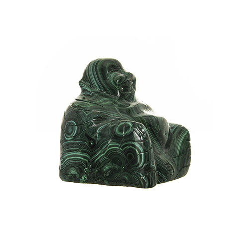 STATUETTE BOUDDHA MALACHITE Qualité EXTRA (petit modèle)