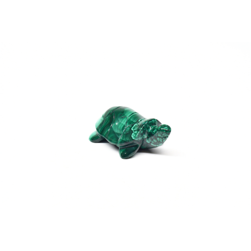 STATUETTE TORTUE EN MALACHITE Qualité EXTRA (La pièce)