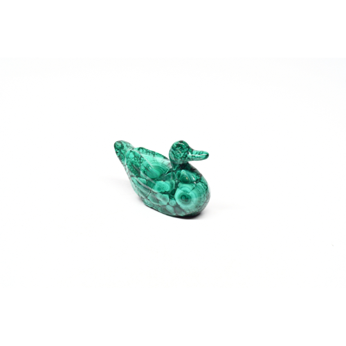 STATUETTE CANARD EN MALACHITE Qualité EXTRA (La pièce)