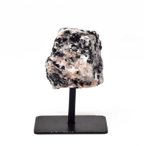 QUARTZ TOURMALINE SUR SOCLE MÉTAL QUALITÉ A