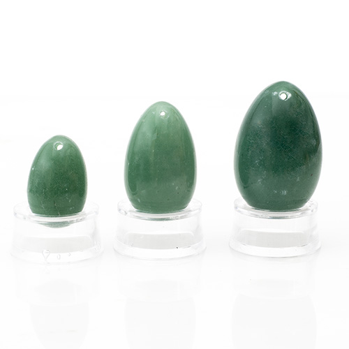 3 OEUFS DE YONI EN AVENTURINE Qualité EXTRA
